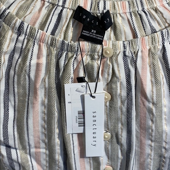 Sanctuary Harmony Stripe Blue Water Blouse - Picture 4 of 7